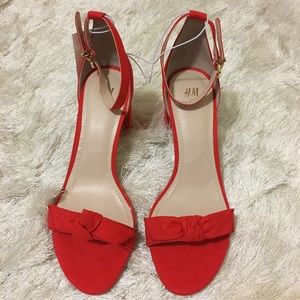 H&M Red Strappy Heels